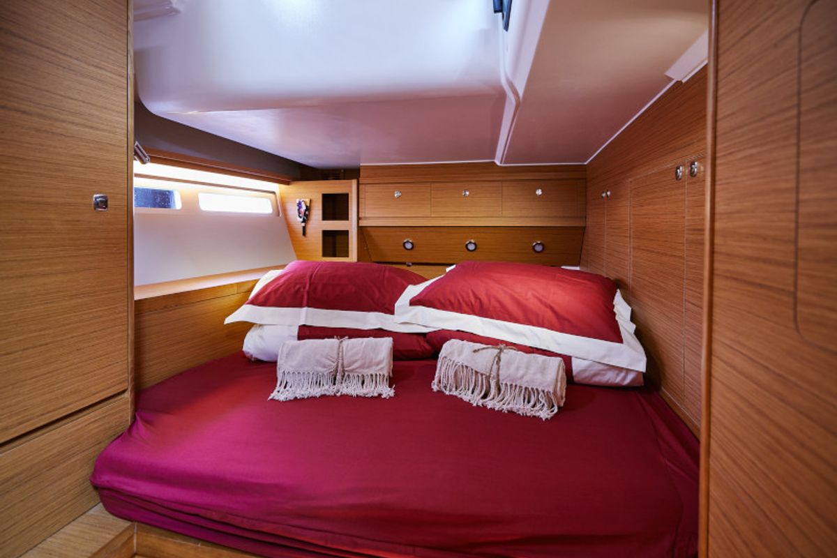 Cabin on KABUKI, a Dufour 56 Exclusive sailboat at Primošten, Croatia