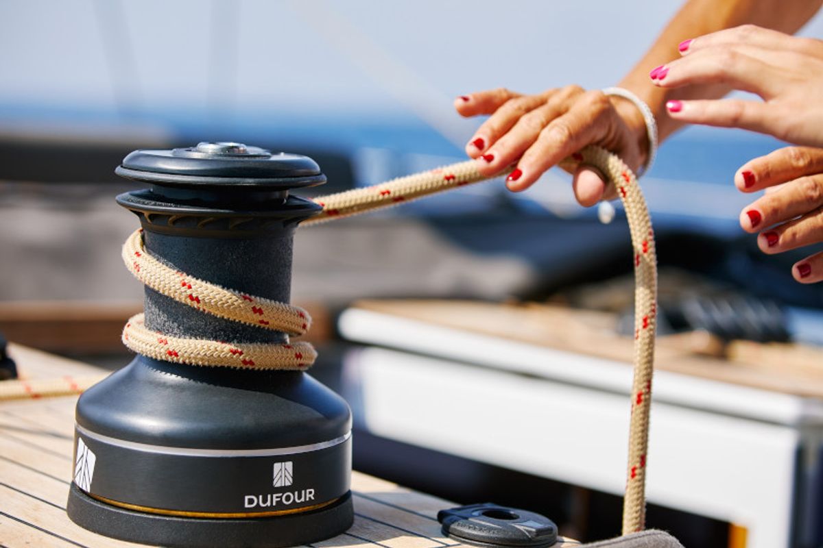 KABUKI, a Dufour 56 Exclusive sailboat at Primošten, Croatia