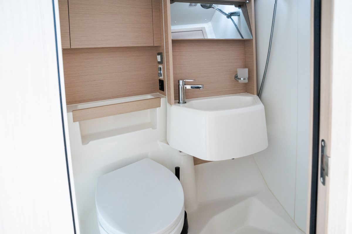 Head on Agape - Premium line, a Beneteau Oceanis 51.1 sailboat at Rosignano Solvay, Italy