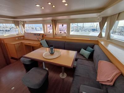 Salon of Bumbu, a Lagoon 450 catamaran at Pointe-à-Pitre, France