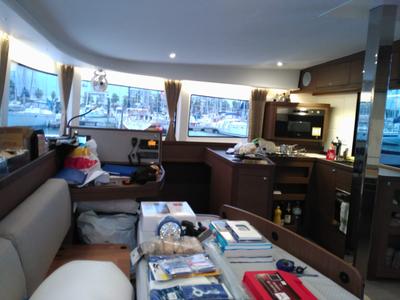 Salon of Estella, a Lagoon 42 catamaran at Alameda, United States