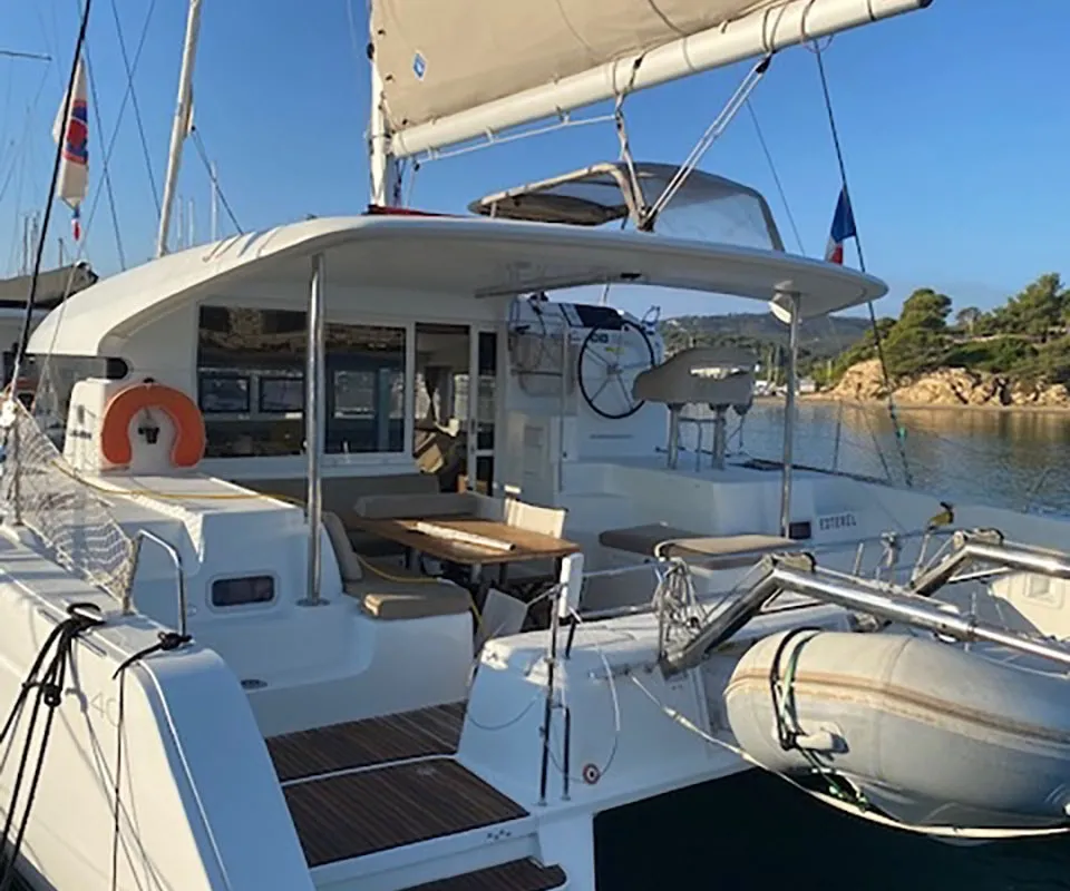 ESTEREL, a Lagoon Lagoon 40 catamaran at La Favière, France