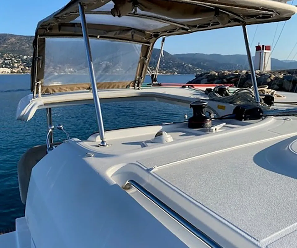 ESTEREL, a Lagoon Lagoon 40 catamaran at La Favière, France