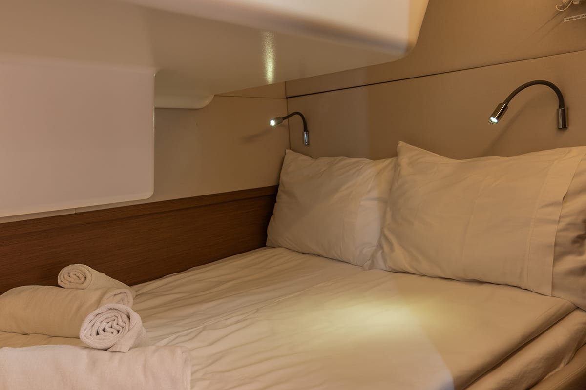 Cabin on Katka, a Lagoon 50 catamaran at Grad Kaštela, Croatia