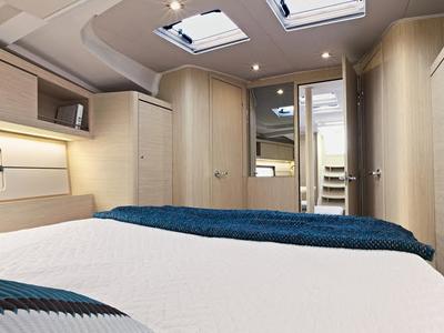 Cabin on FriendSEAp, a Beneteau Oceanis 46.1 sailboat at Municipal Unit of Lefkada, Greece