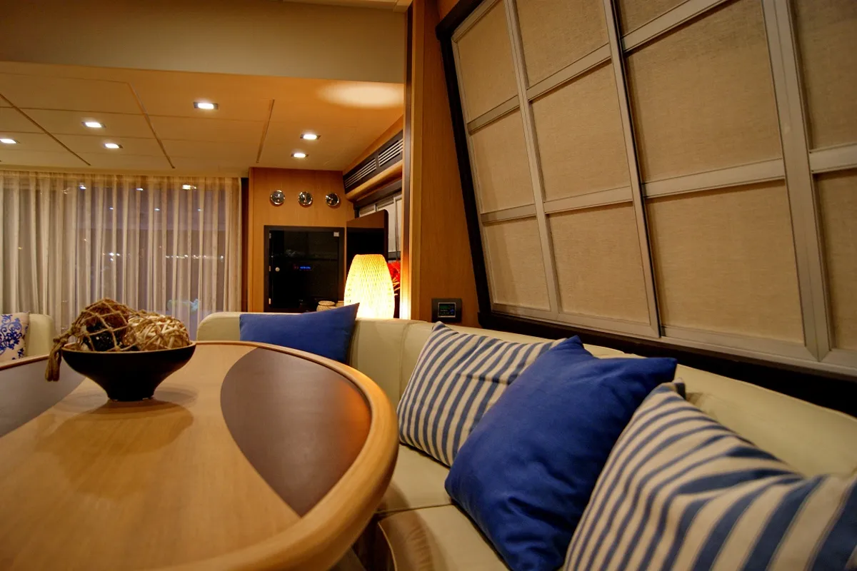 Salon of Noi Quattro, a Abacus Marine Abacus 70 yacht at Seget Donji, Croatia