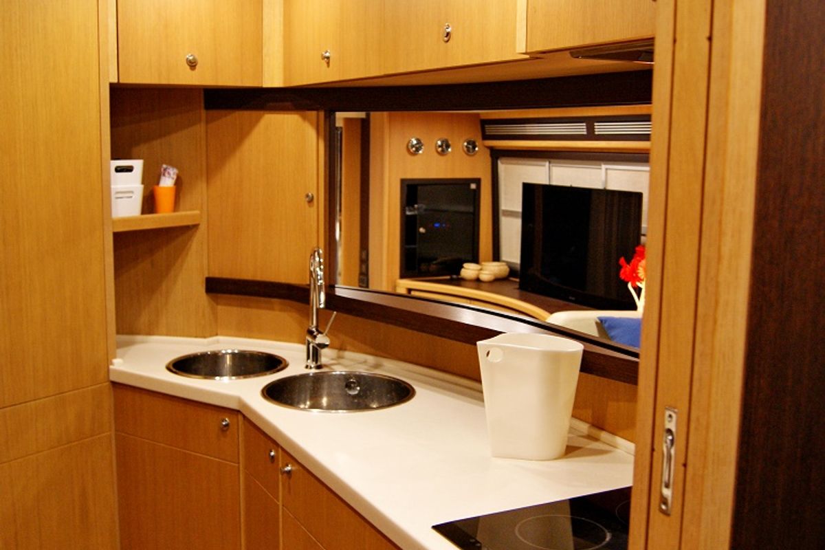 Galley of Noi Quattro, a Abacus Marine Abacus 70 yacht at Seget Donji, Croatia