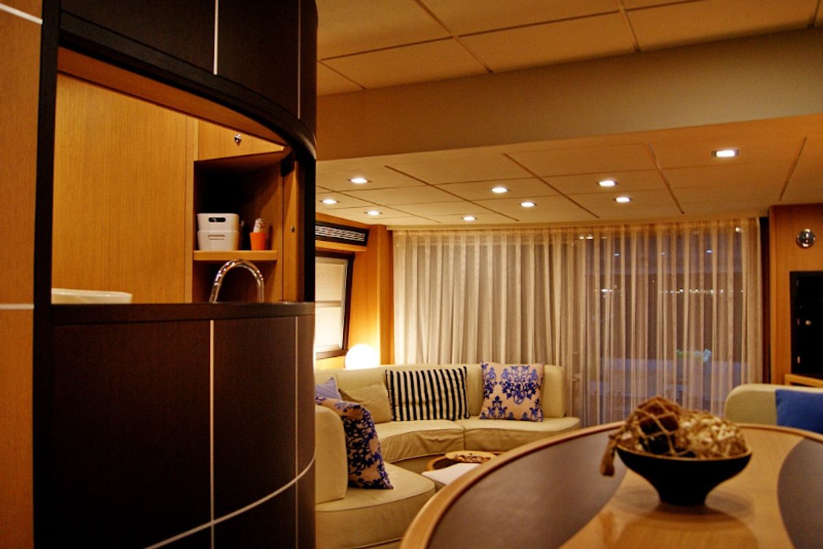Salon of Noi Quattro, a Abacus Marine Abacus 70 yacht at Seget Donji, Croatia