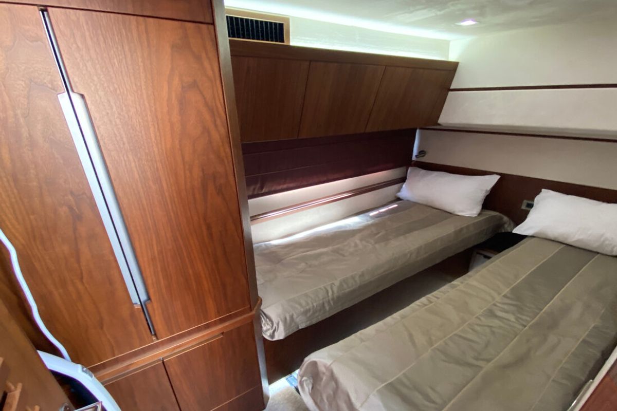 Cabin on Gremix, a Galeon 550 Fly yacht at Grad Šibenik, Croatia