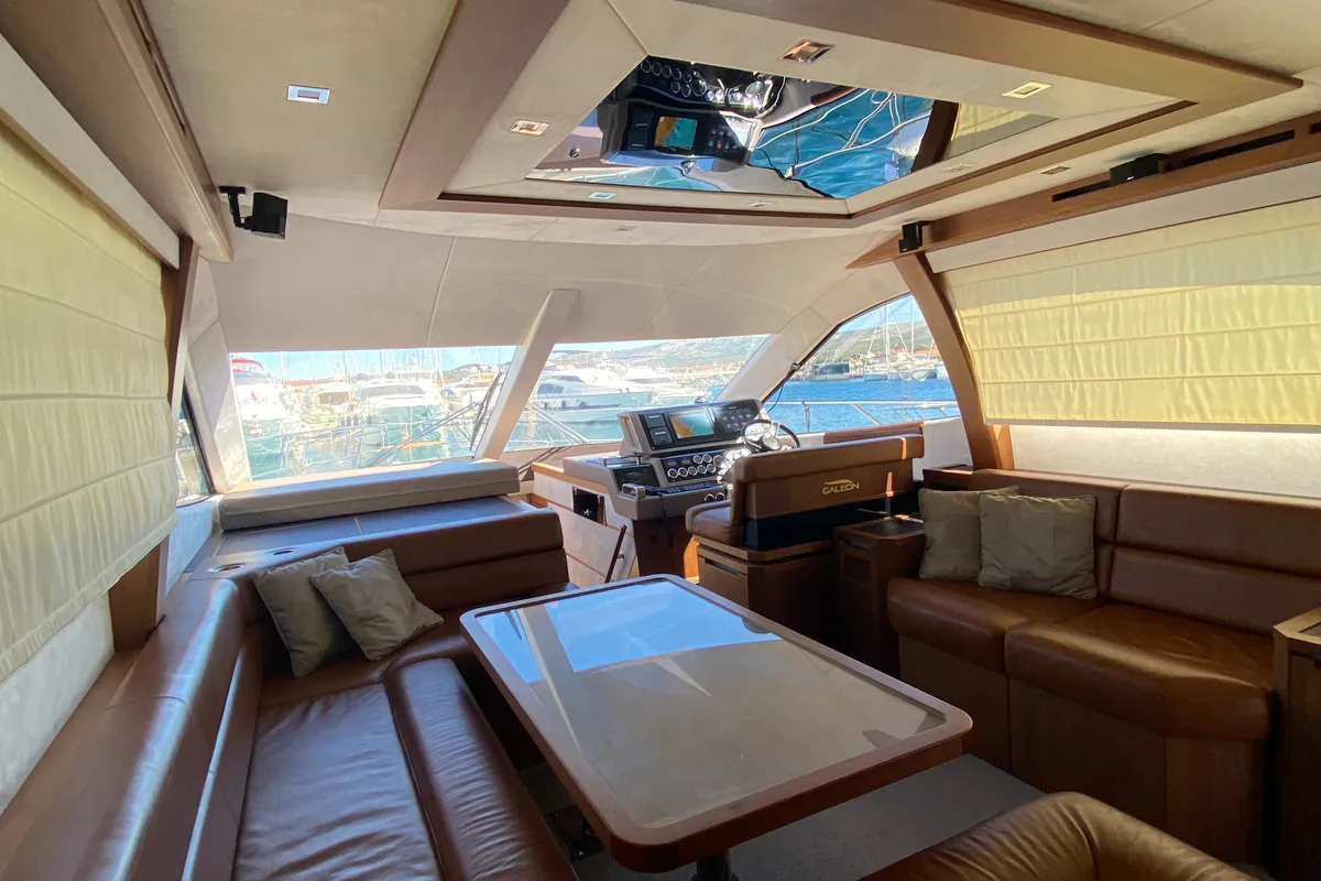 Cabin on Gremix, a Galeon 550 Fly yacht at Grad Šibenik, Croatia