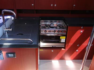 Galley of Vitae, a Hanse Yachts Hanse 455 sailboat at Općina Medulin, Croatia