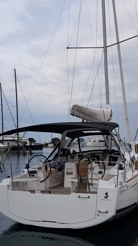 Aga, a Beneteau Oceanis 38.1 sailboat at Grad Biograd na Moru, Croatia