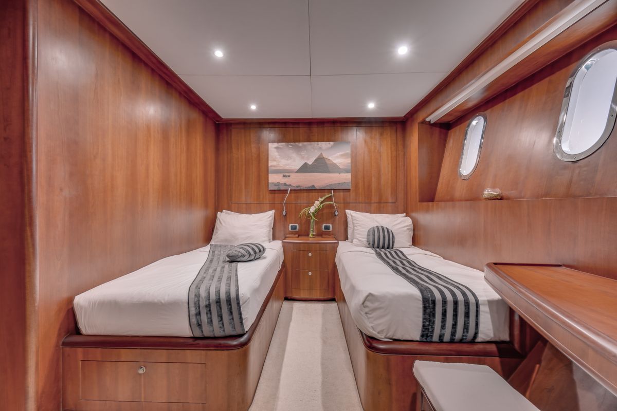 Cabin on Seven Spices, a Gulet Luxury Motor Yacht yacht at El Gouna, Egypt