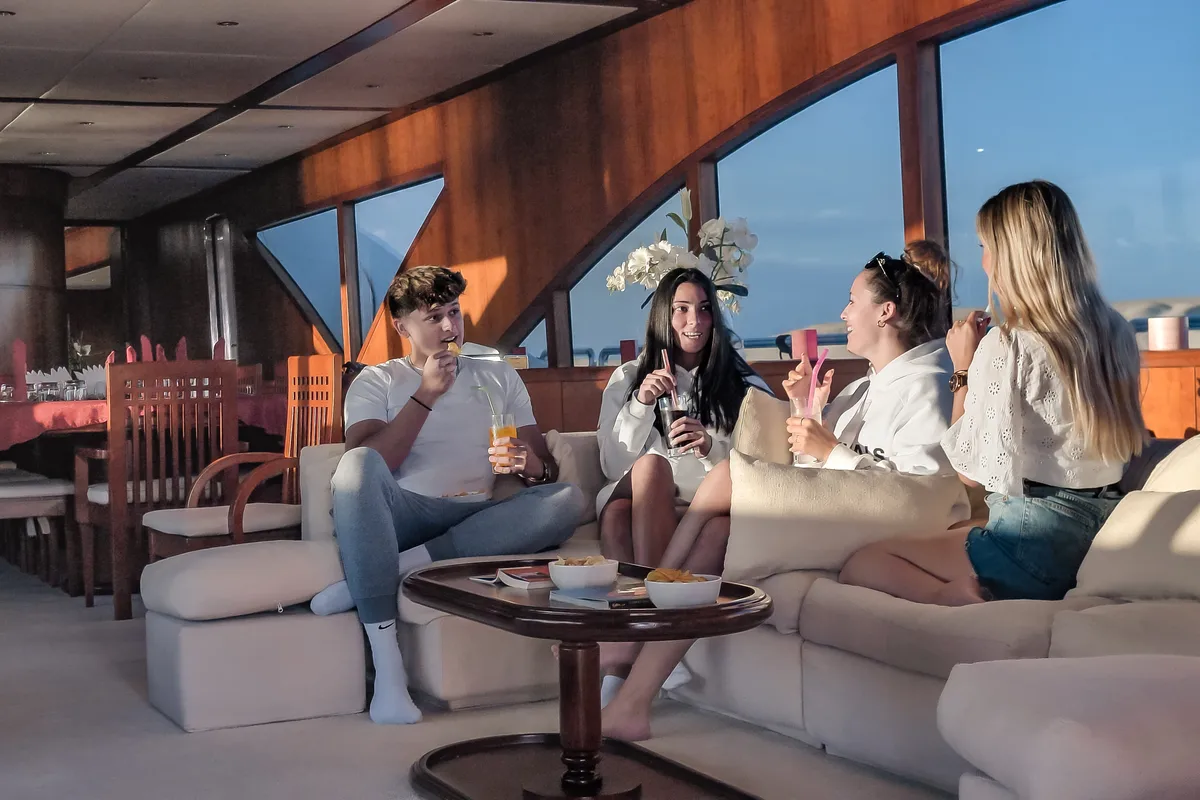 Salon of Seven Spices, a Gulet Luxury Motor Yacht yacht at El Gouna, Egypt