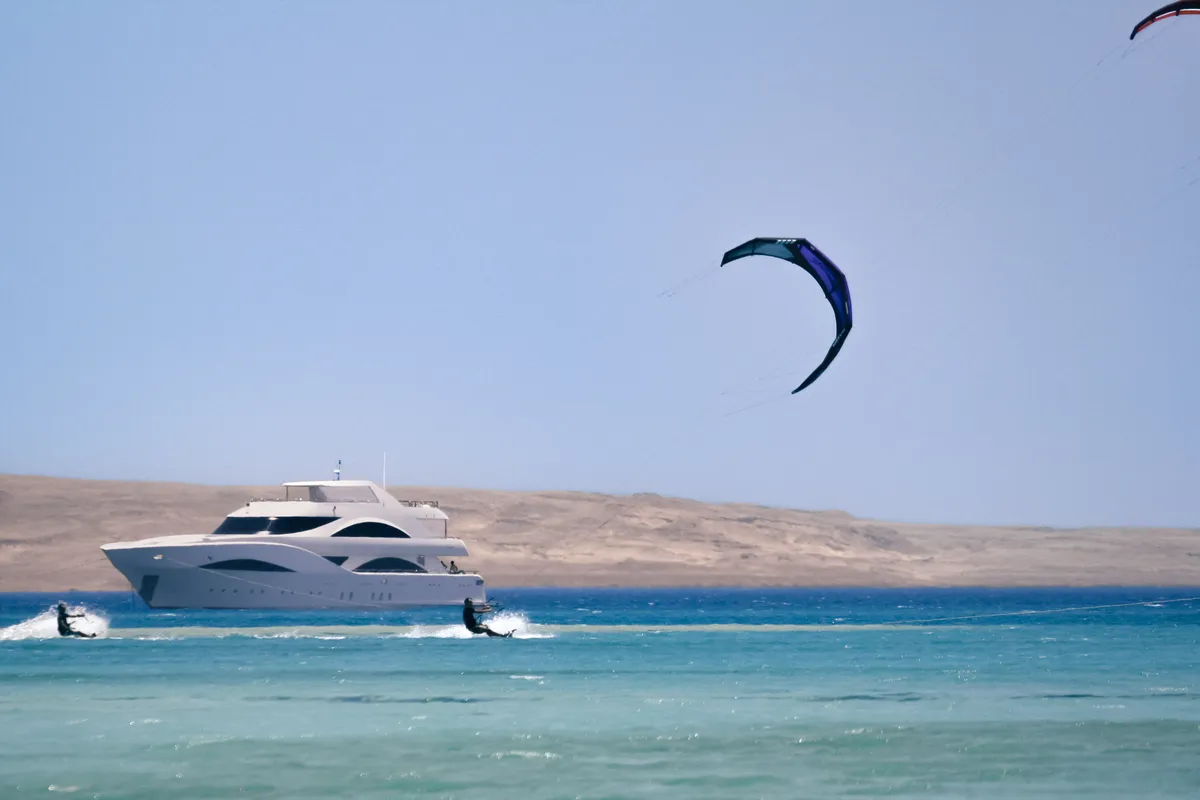 Exterior view of Seven Spices, a Gulet Luxury Motor Yacht yacht at El Gouna, Egypt