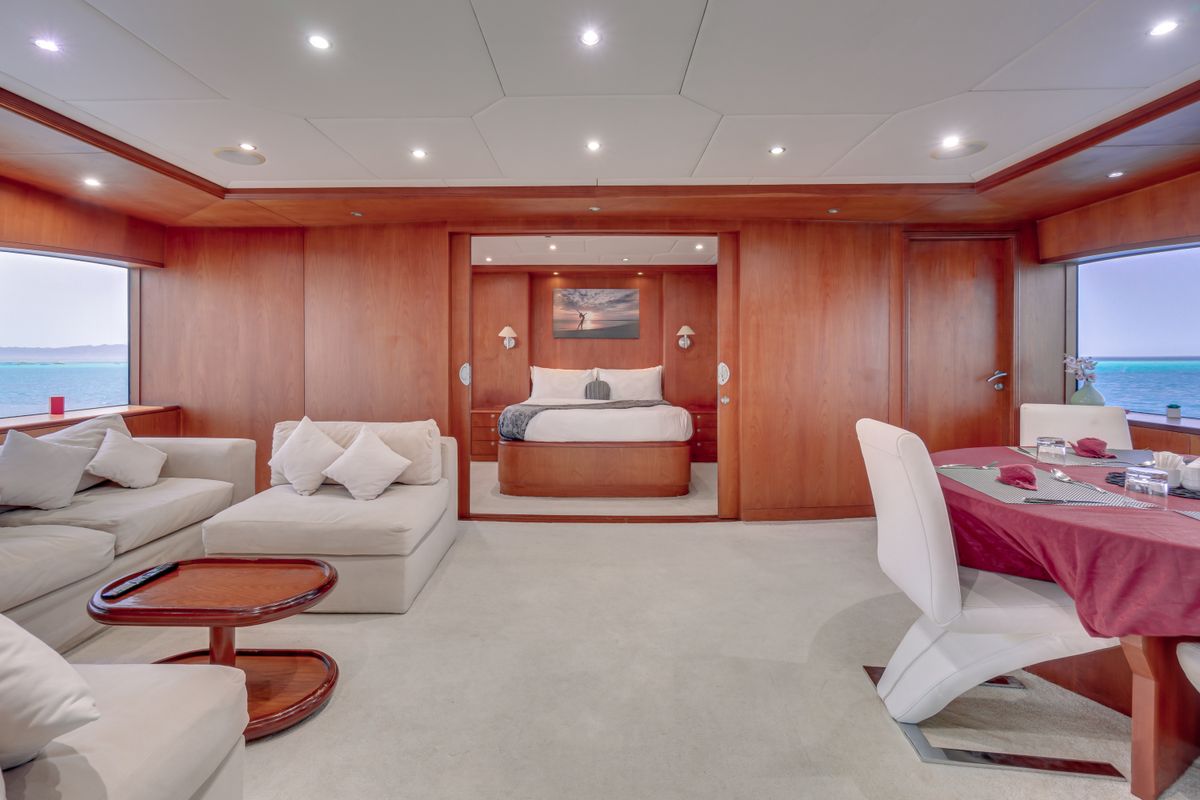 Salon of Seven Spices, a Gulet Luxury Motor Yacht yacht at El Gouna, Egypt