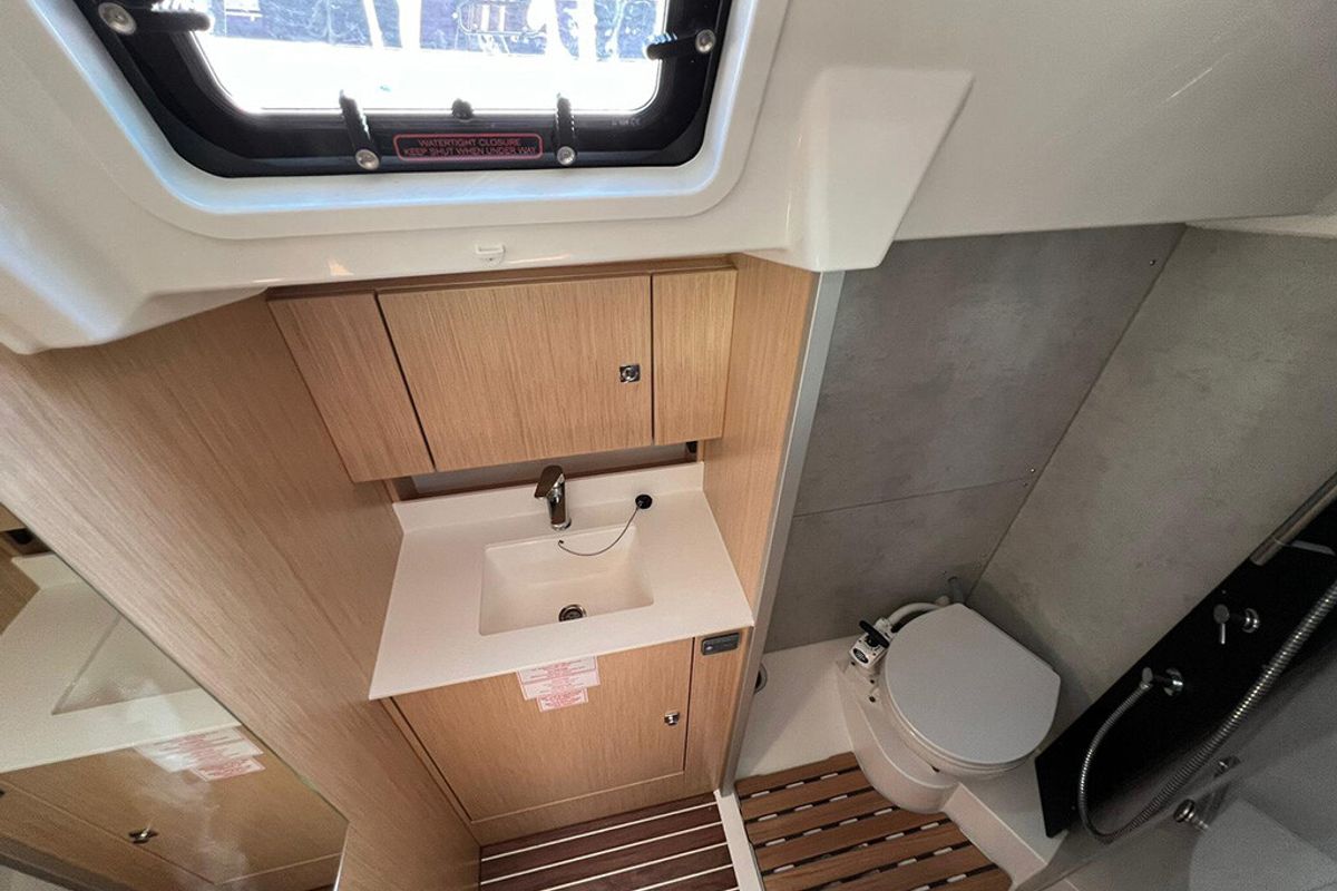 Head on Moya, a Bavaria C38 sailboat at Split, Croatia