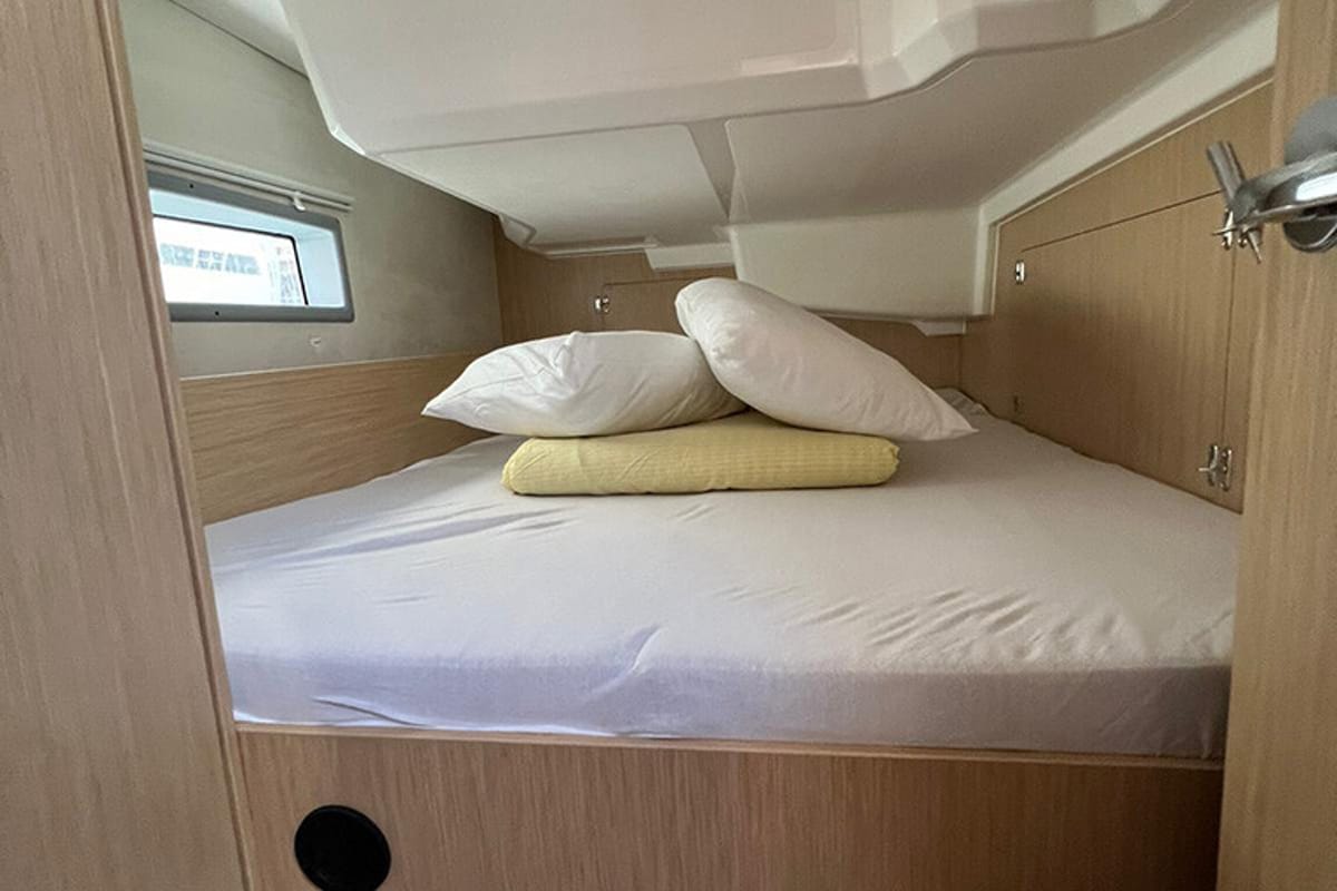 Cabin on Moya, a Bavaria C38 sailboat at Split, Croatia