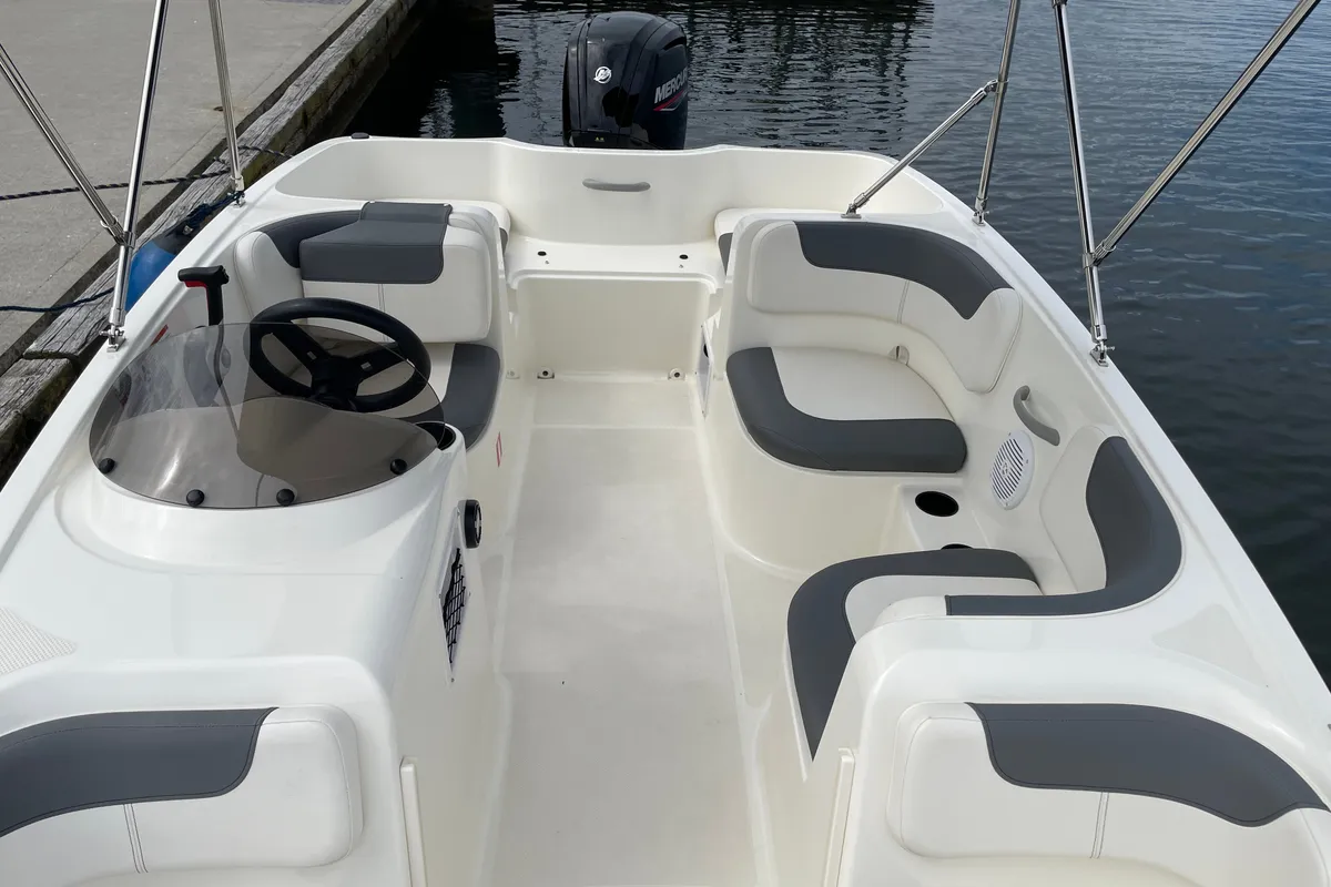 Bayliner E16, a Bayliner Bayliner E16 motorboat at Göhren-Lebbin, Germany