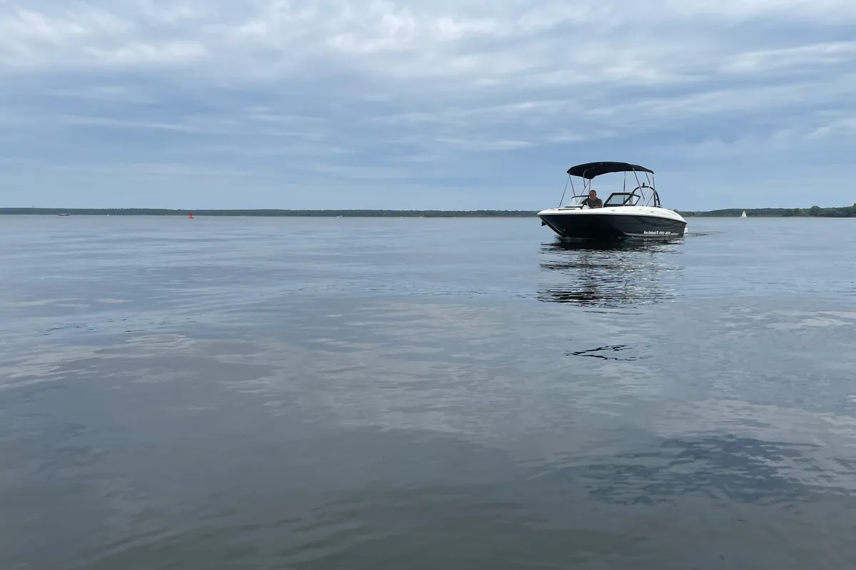 Bayliner E16, a Bayliner Bayliner E16 motorboat at Göhren-Lebbin, Germany