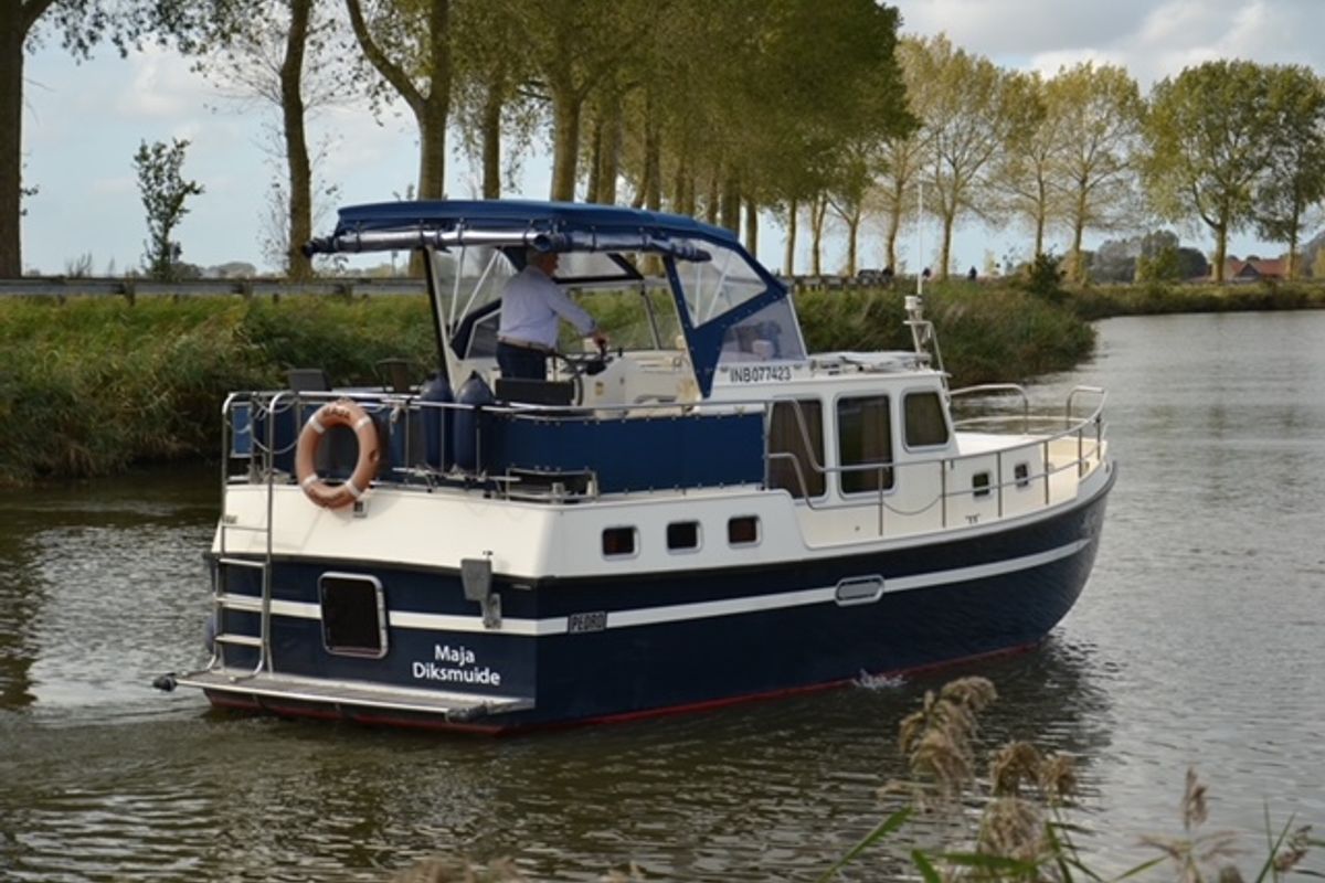 Exterior view of Maja, a Pedro Marin 30 motorboat at IJsselstein, Netherlands