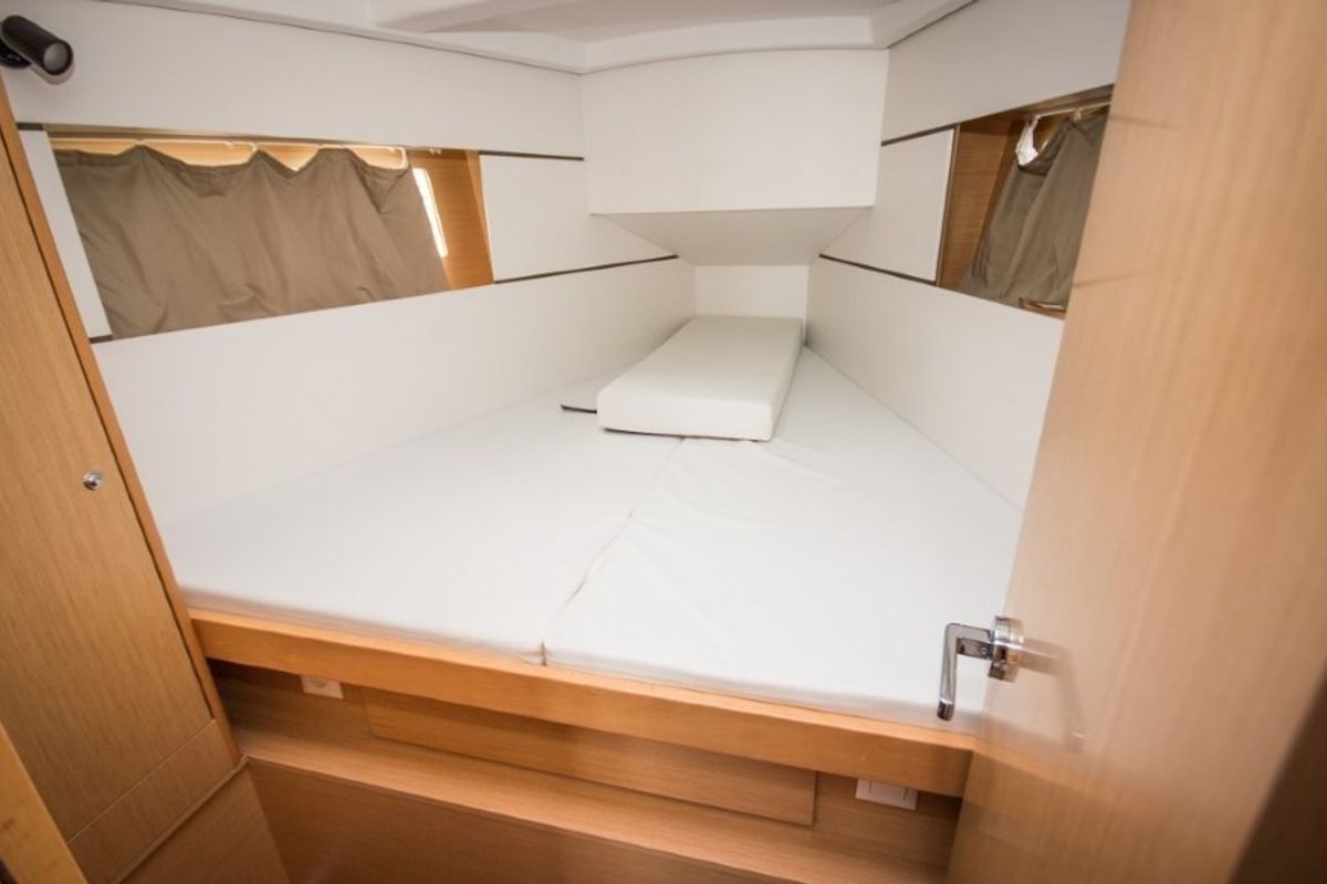 Cabin on Gaston, a Beneteau Oceanis 35 sailboat at Split, Croatia