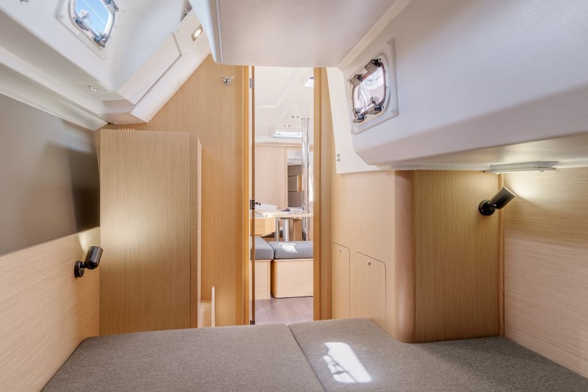 Cabin on Gaston, a Beneteau Oceanis 35 sailboat at Split, Croatia