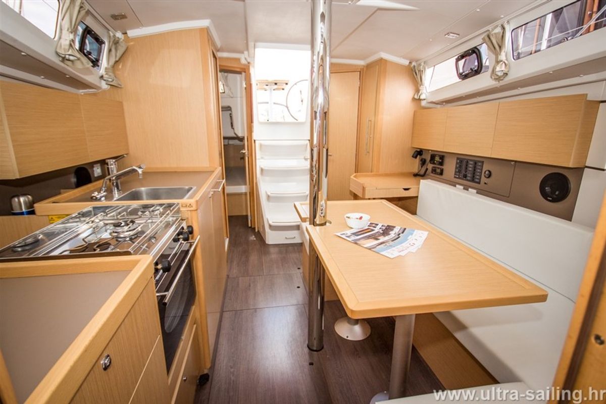 Galley of Gaston, a Beneteau Oceanis 35 sailboat at Split, Croatia