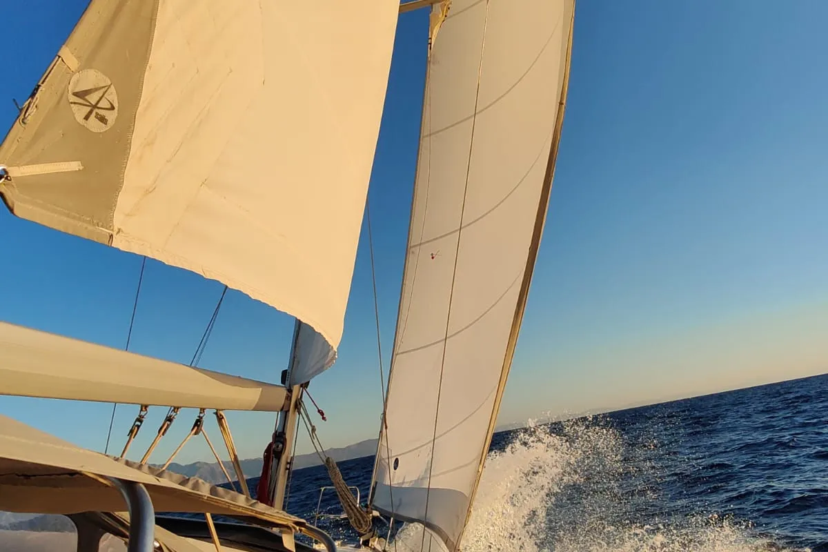 Exterior view of Classic, a Bavaria 38 sailboat at Volos Municipality, Greece