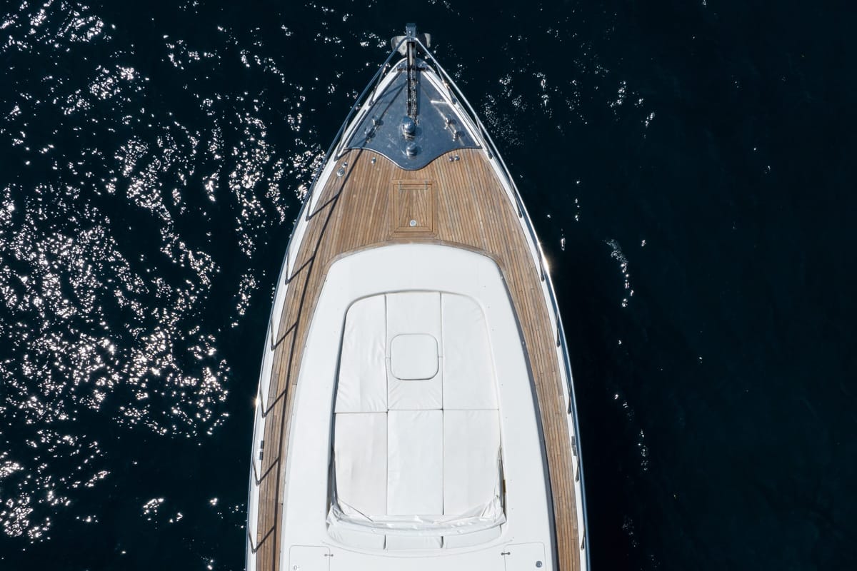 Exterior view of Stealth One, a Gulet Mangusta 80 yacht at Cannes, France