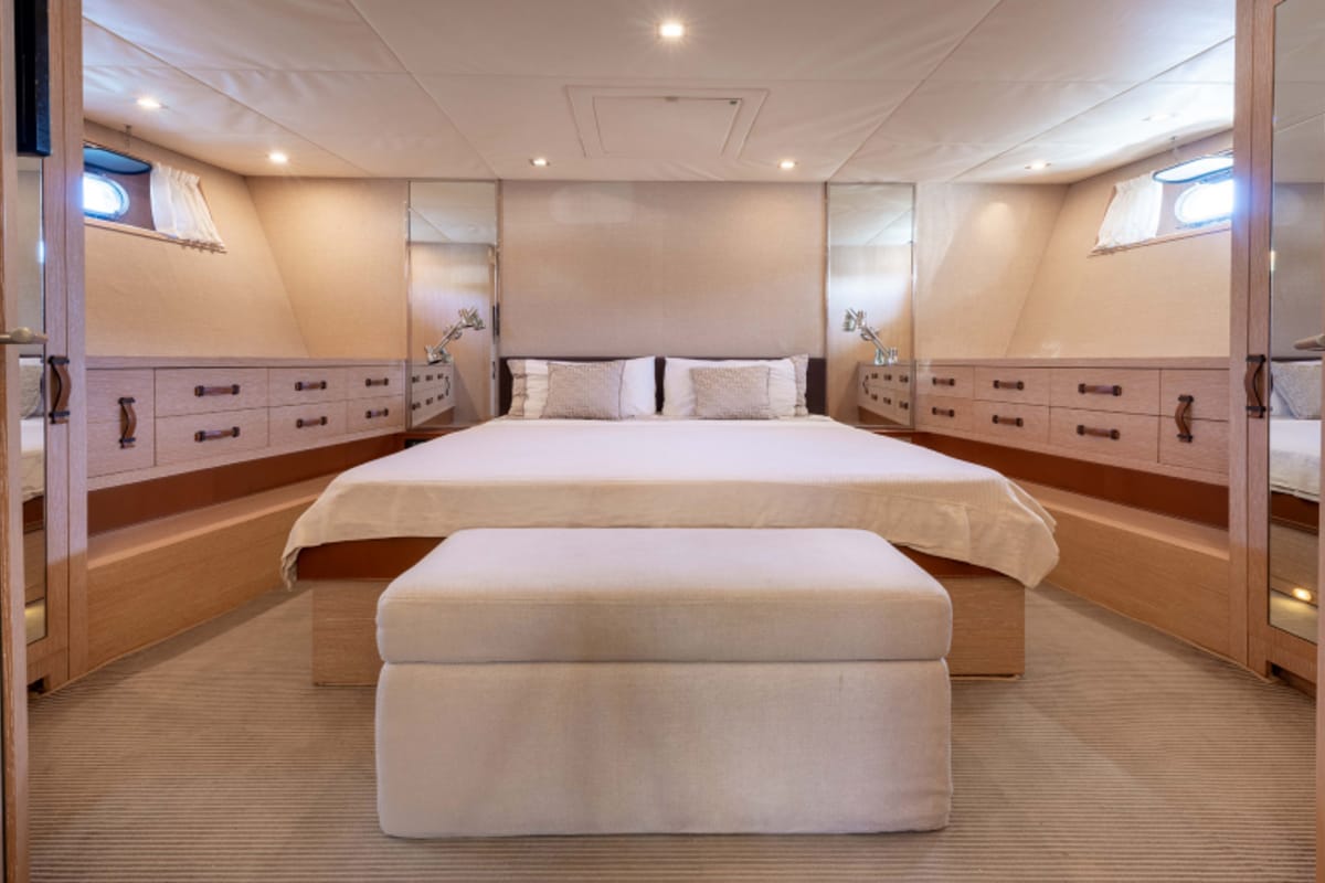 Cabin on Stealth One, a Gulet Mangusta 80 yacht at Cannes, France
