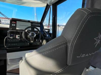 Cockpit of Ojj Misia, a Jeanneau Merry Fisher 1095 motorboat at Pirovac, Croatia