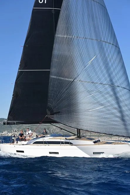 Exterior view of Areti, a X-Yachts X4⁰ sailboat at Lavreotiki Municipal Unit, Greece