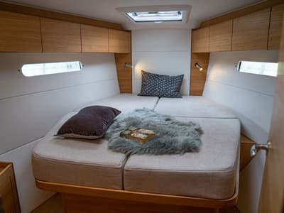 Cabin on Areti, a X-Yachts X4⁰ sailboat at Lavreotiki Municipal Unit, Greece
