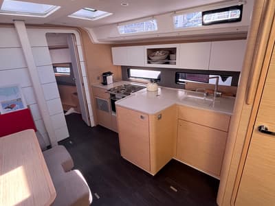 Galley of Poup, a Dufour 41 sailboat at Marseille, France