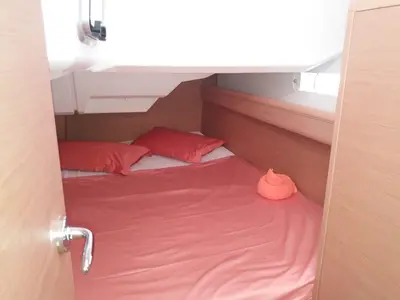 Cabin on Algol, a Jeanneau Sun Odyssey 389 sailboat at Alameda, United States