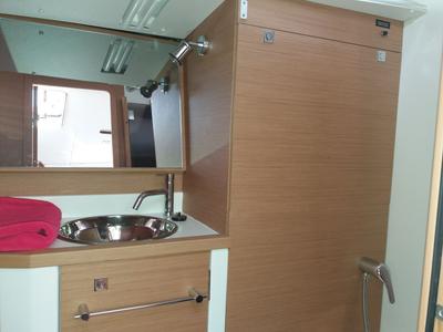 Head on Algol, a Jeanneau Sun Odyssey 389 sailboat at Alameda, United States