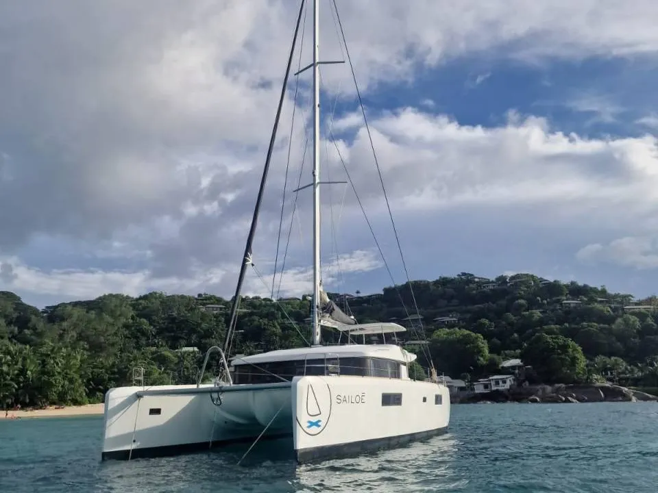 Takamaka, a Lagoon Lagoon 52 catamaran at Bonifacio / Bunifaziu, France