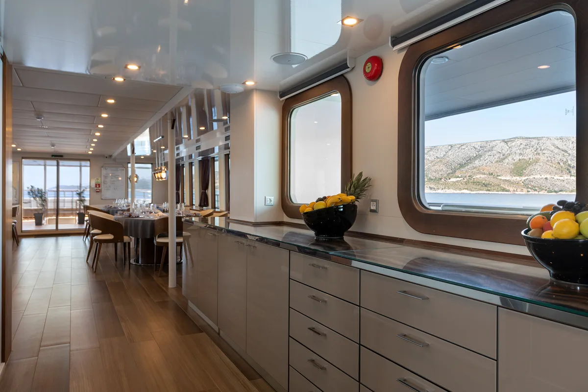 Galley of Yolo, a Gulet Motoryacht yacht at Split, Croatia