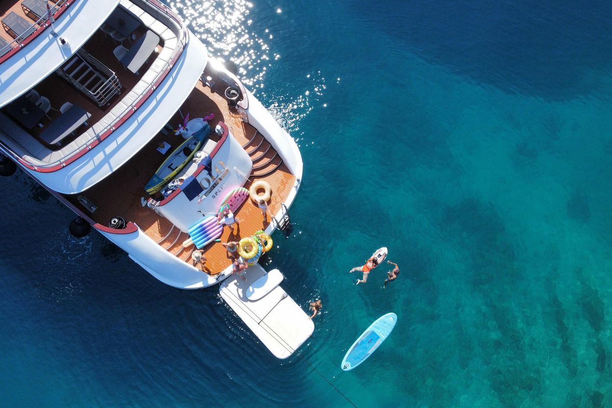 Exterior view of Yolo, a Gulet Motoryacht yacht at Split, Croatia