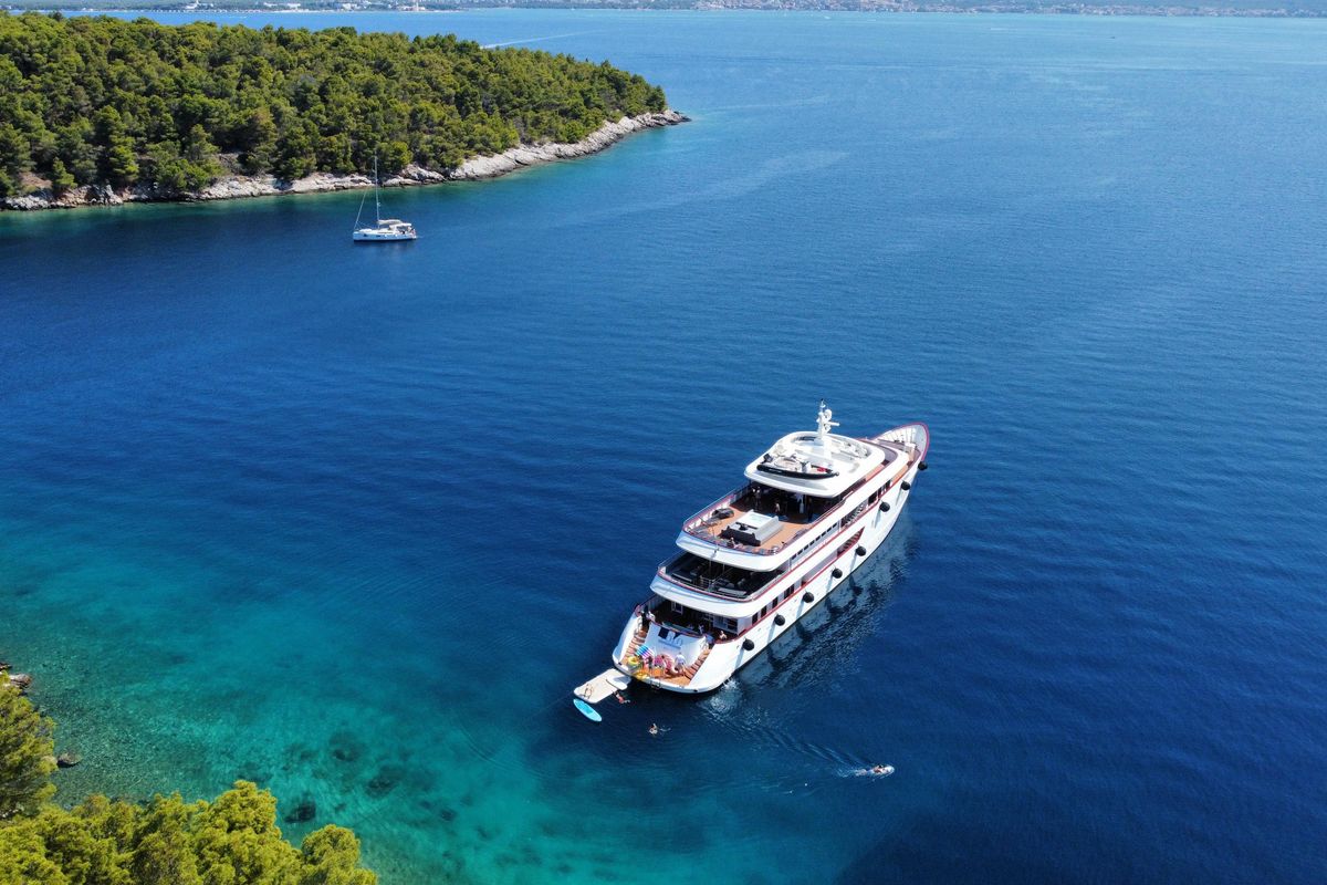 Exterior view of Yolo, a Gulet Motoryacht yacht at Split, Croatia