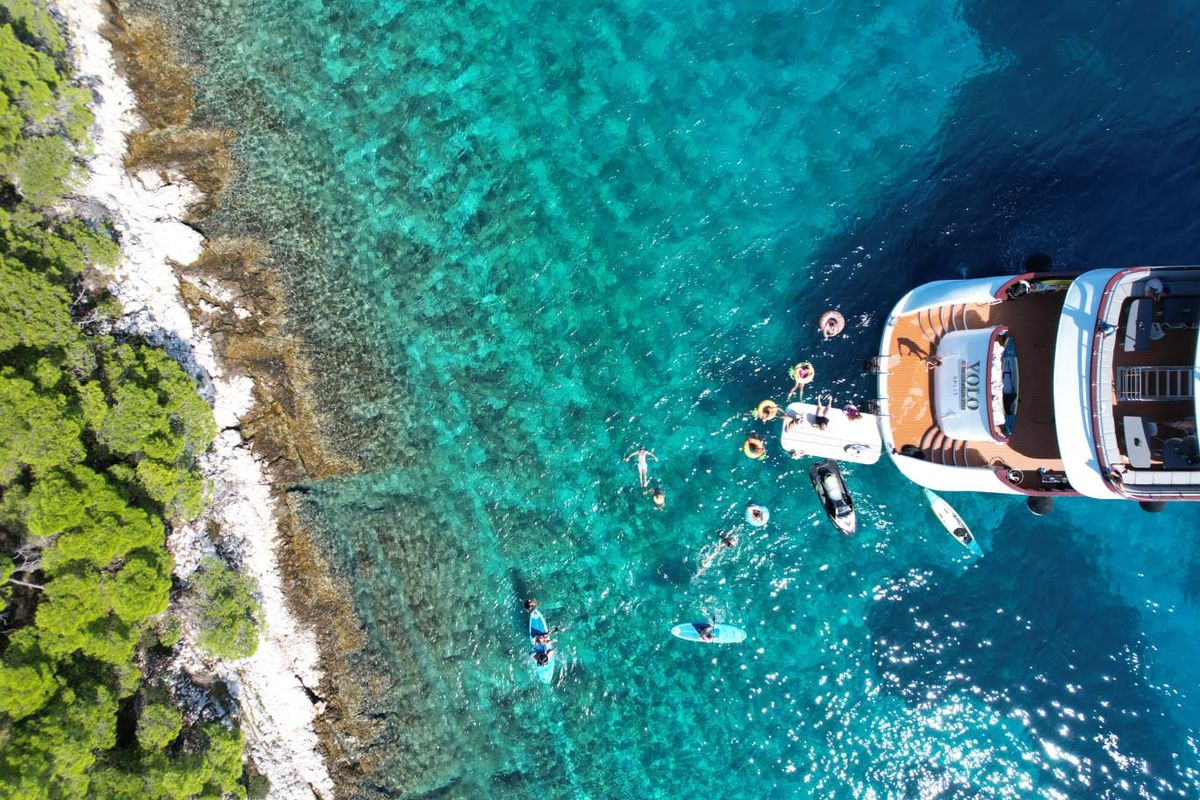 Exterior view of Yolo, a Gulet Motoryacht yacht at Split, Croatia