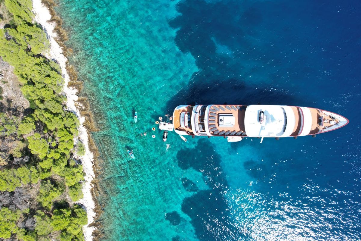 Exterior view of Yolo, a Gulet Motoryacht yacht at Split, Croatia