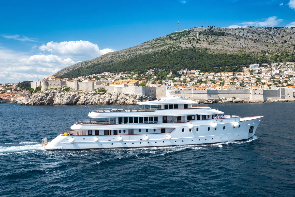 Exterior view of Yolo, a Gulet Motoryacht yacht at Split, Croatia