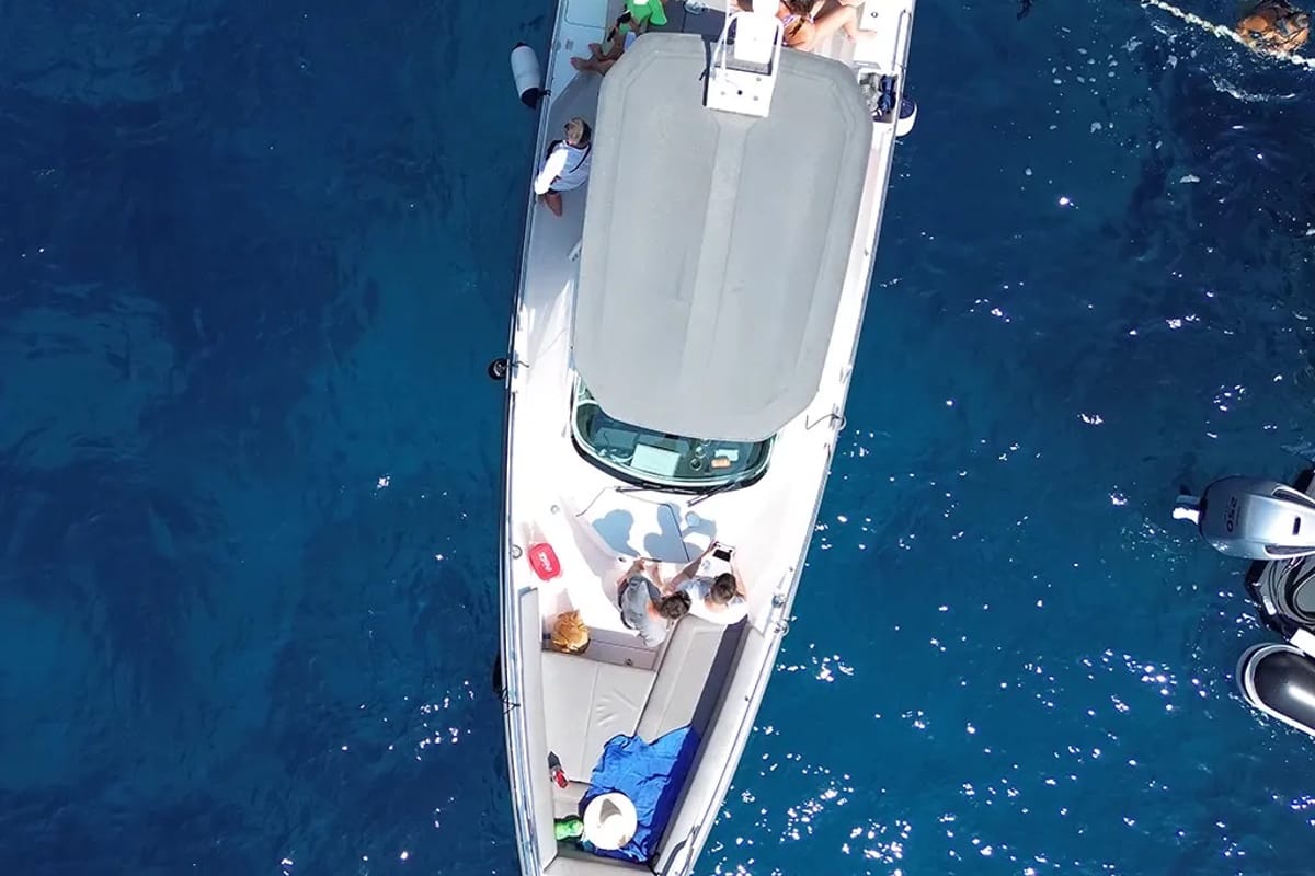 Axopar, a Axopar 28 T-Top motorboat at Grad Trogir, Croatia