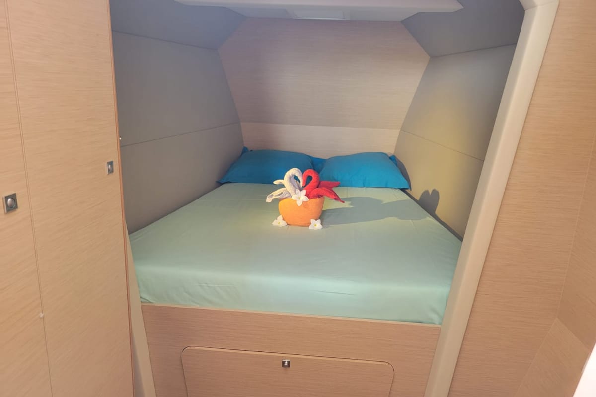 Cabin on Ayline 2, a NEEL 47 sailboat at Alameda, United States