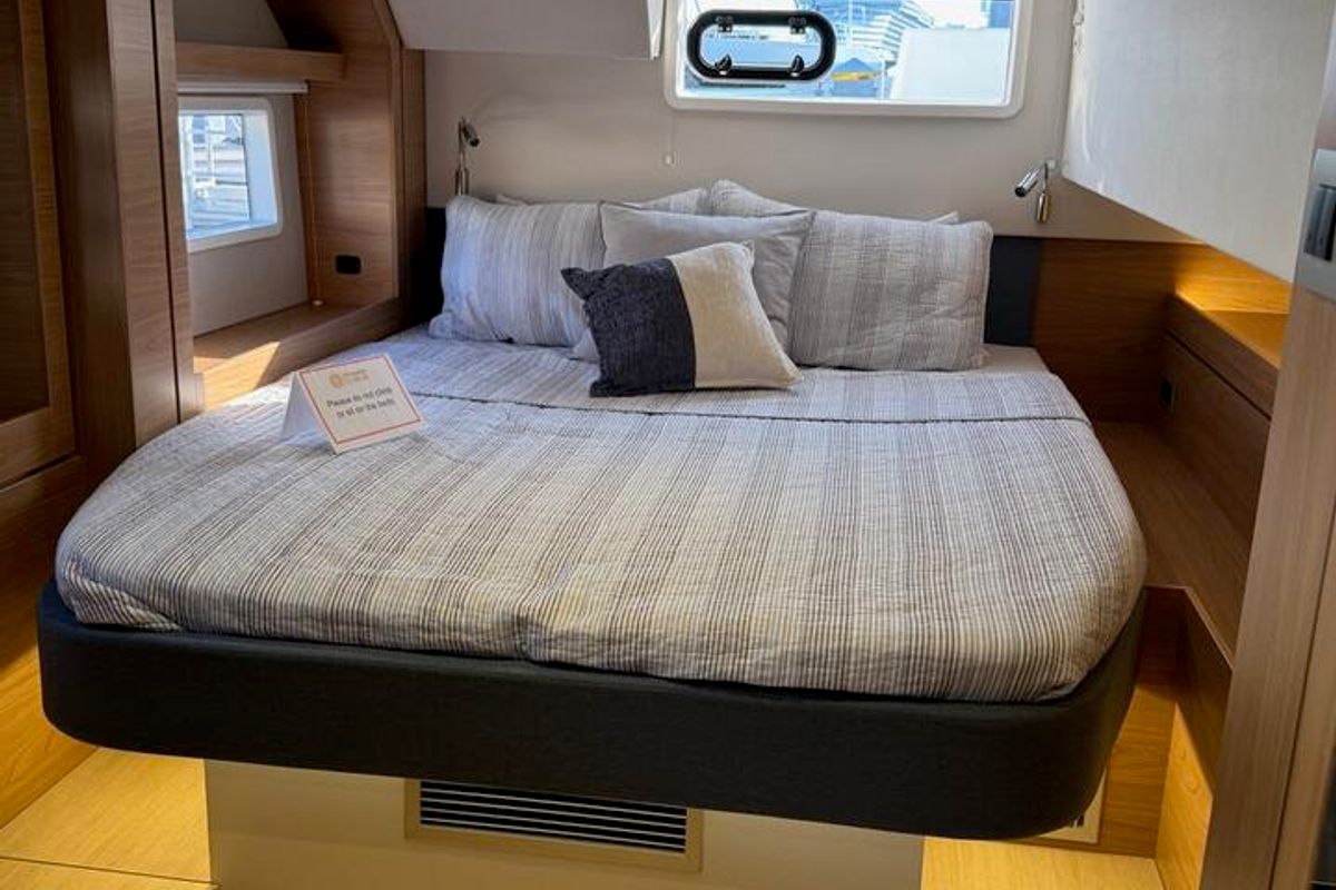 Cabin on Rosa Regale, a Bali 4.6 - 4 cab. OW catamaran at Central Abaco, Bahamas