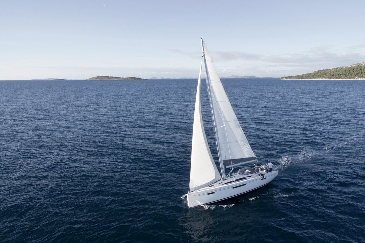 Exterior view of Kamila, a More Boats More 40 sailboat at Grad Trogir, Croatia