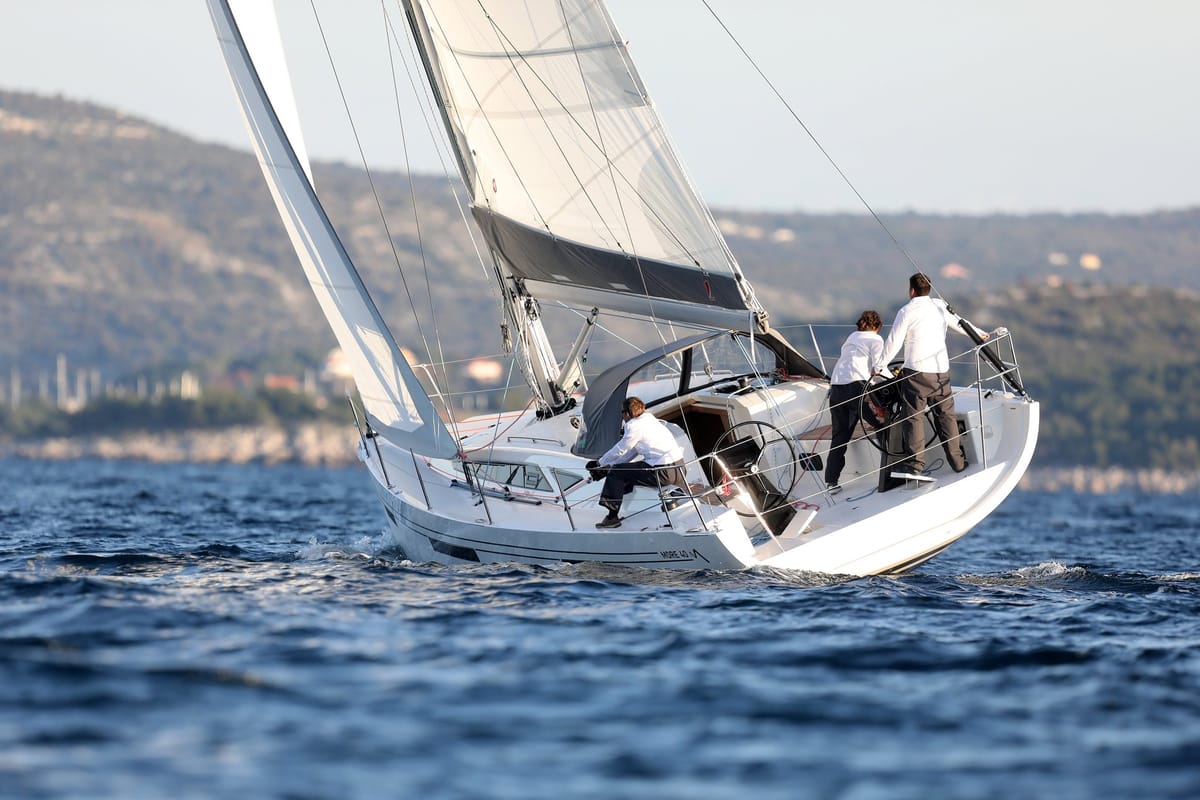 Exterior view of Kamila, a More Boats More 40 sailboat at Grad Trogir, Croatia