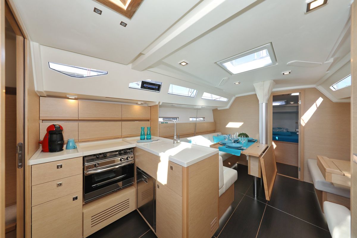 Galley of Kamila, a More Boats More 40 sailboat at Grad Trogir, Croatia